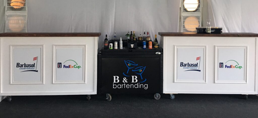 Portable Bar, B&B Beverage Management, Beverage Rentals, PGA, Barbasol Championship
