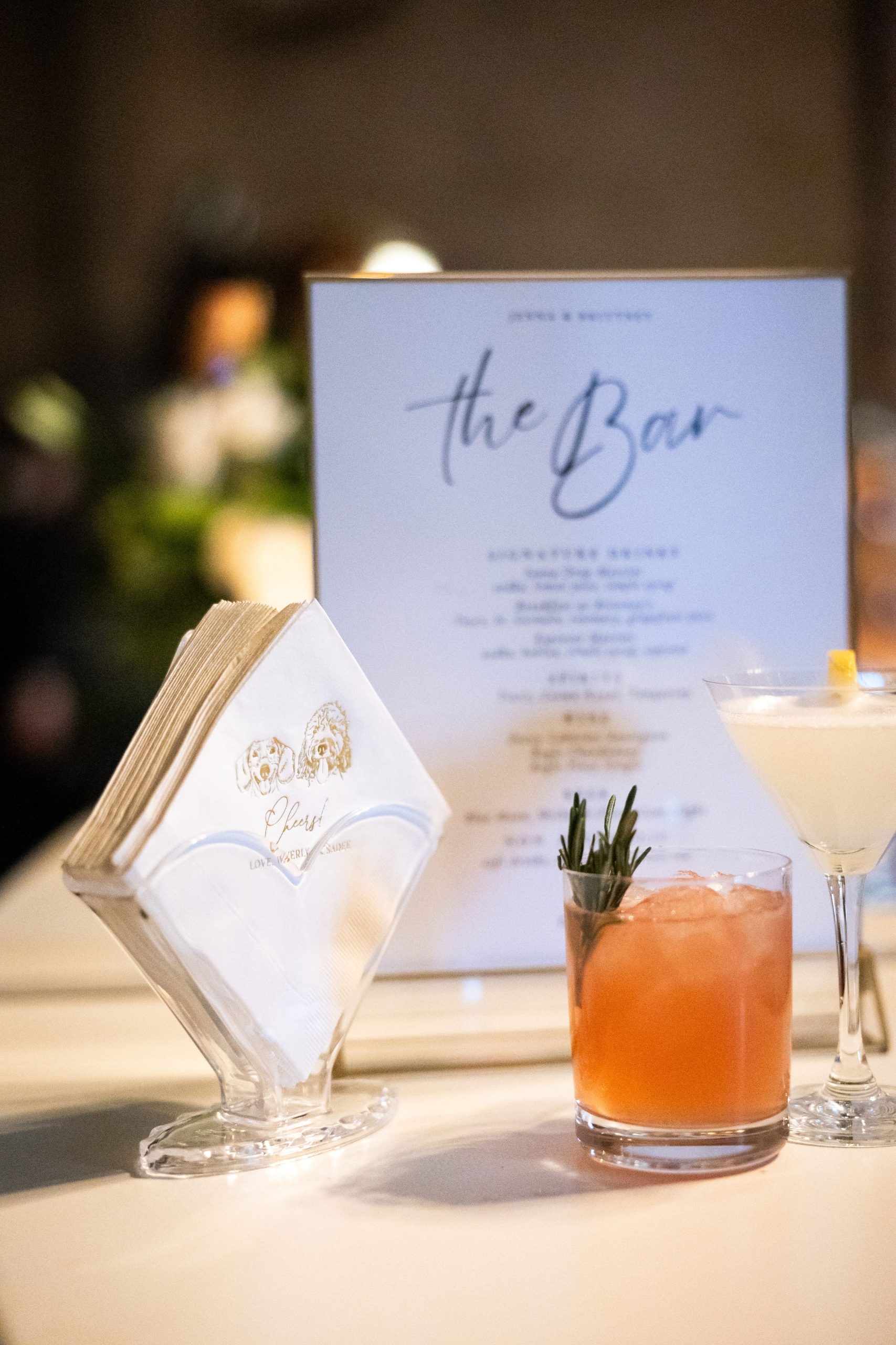 bar menu with bnb beverage management signature cocktails at southerly warehouse