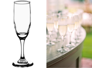 Rental Champagne Flute ; champagne glass ; champagne tower