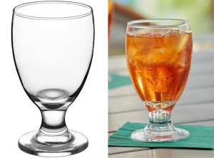 Rental Goblet Glass ; sweet tea in glass