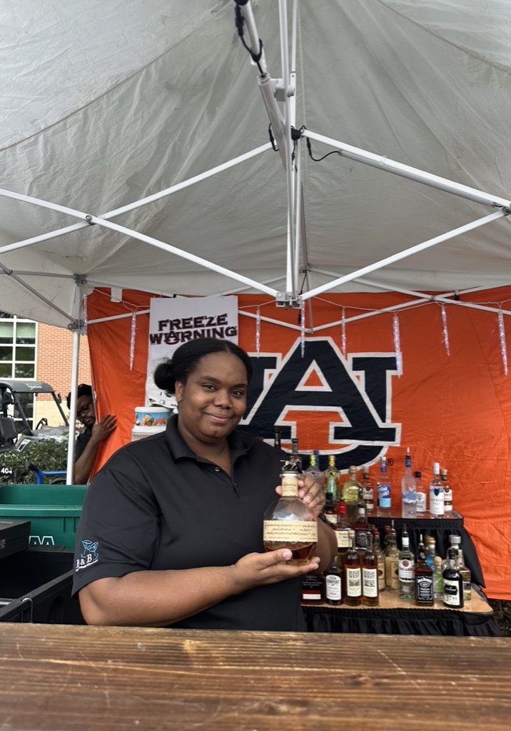 AUBURN FOOTBALL bnb beverage management bartender serving alcohol