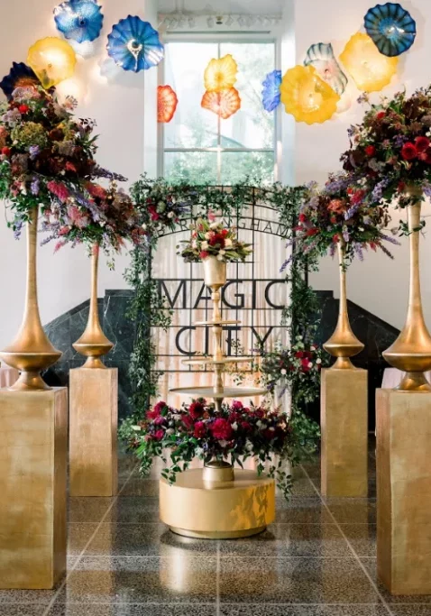 long table decor magic city sign birmingham museum of art