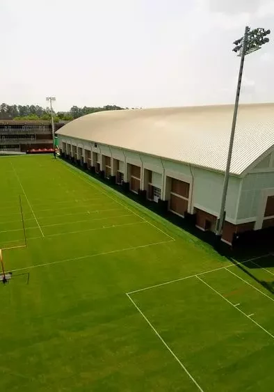 bird eye view auburn athletic complex outside