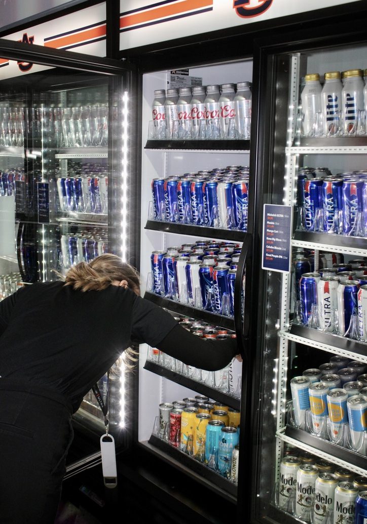 NEVILLE ARENA bnb beverage mangement bartenders beer fridge