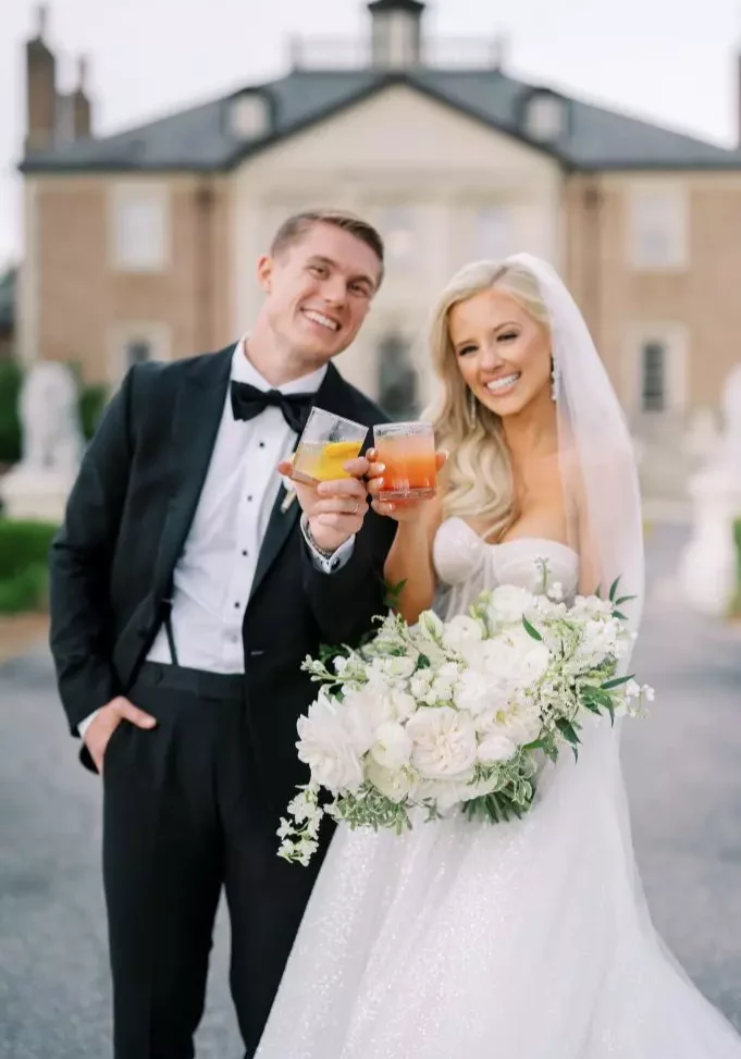 bride and groom wedding at fountainview mansion