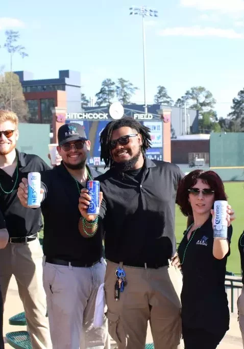 bnb beverage management bartenders beer at hitchcock field at plainsman park