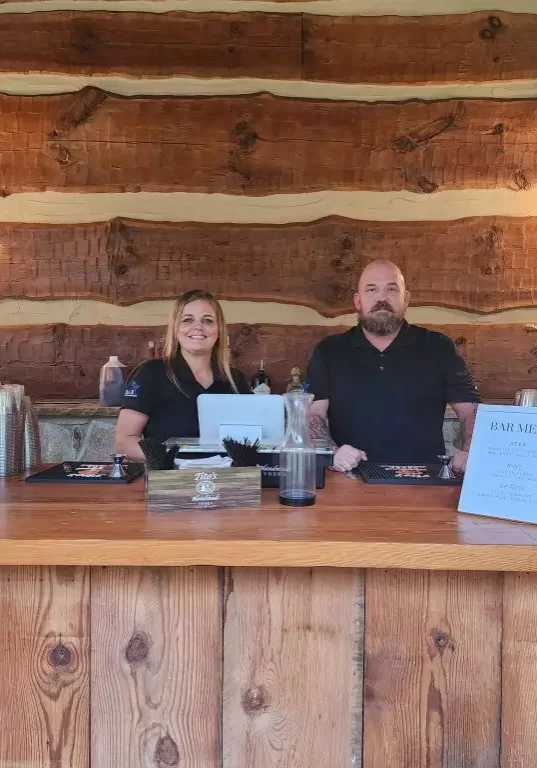 bnb beverage management bartenders serving alcohol at swan lake stables wedding